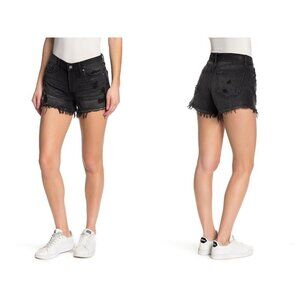 NWT BLANKNYC Black High Waist Distressed Shorts